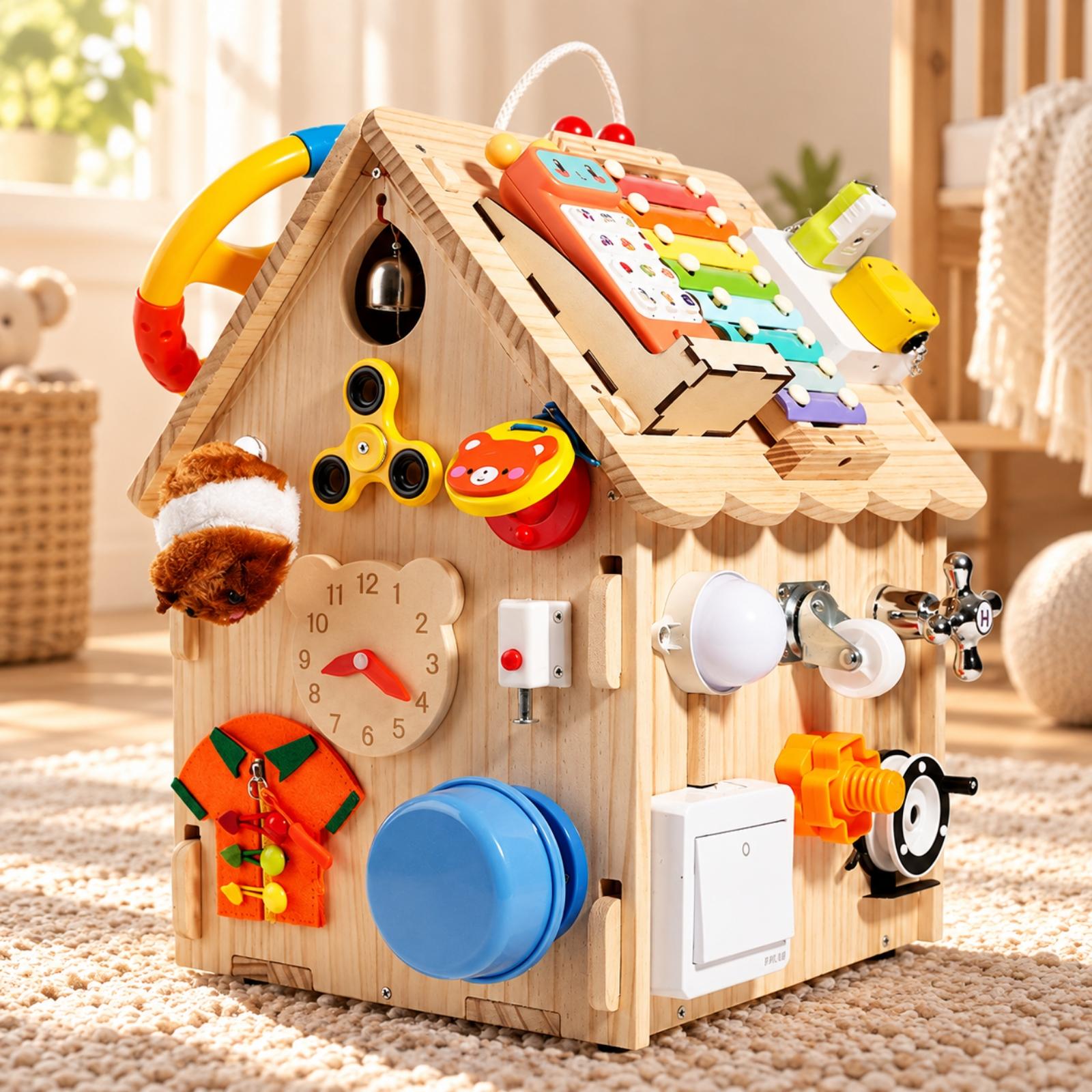 Papan Aktivitas Kayu Montessor - Kids Education Center ulasan dan harga