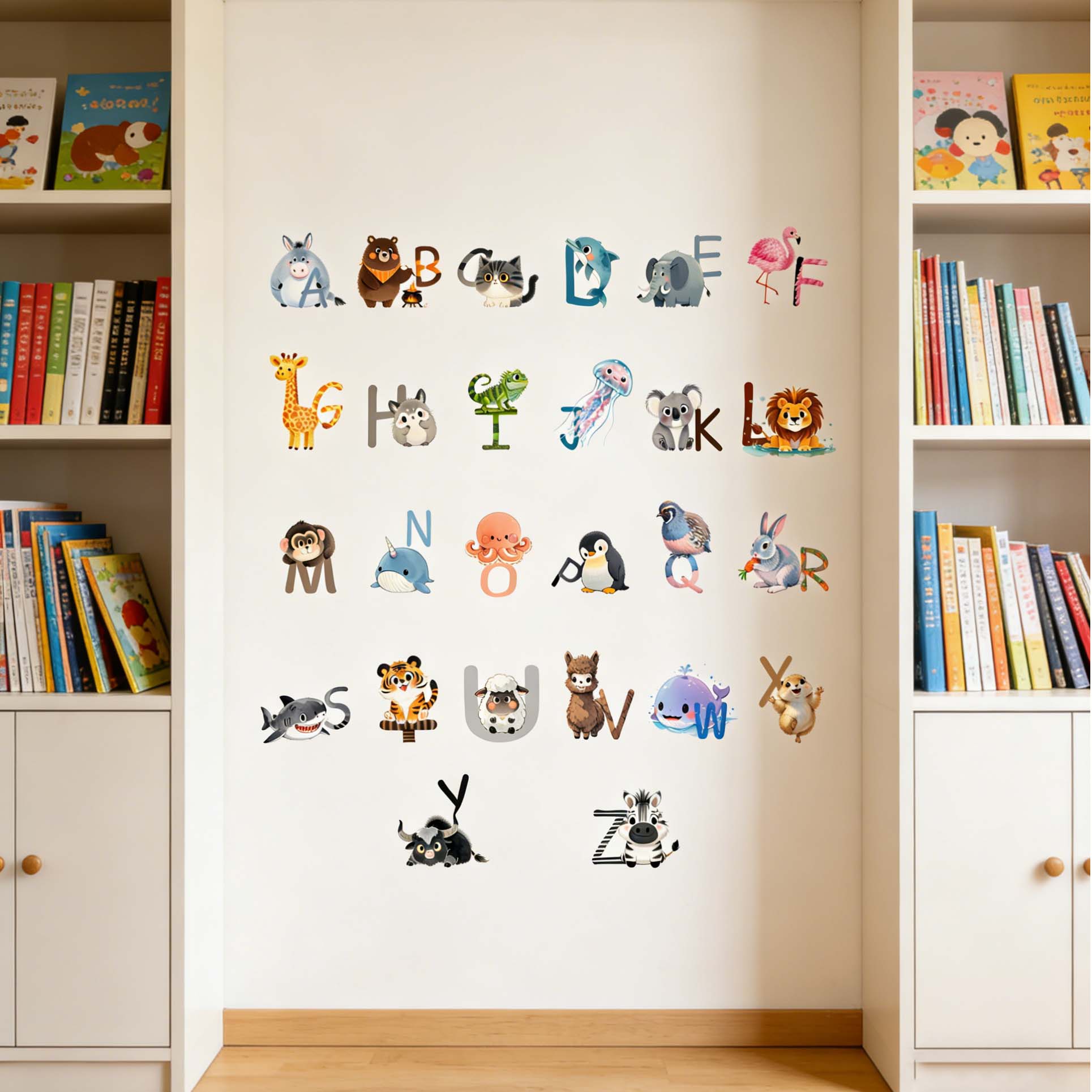 Stiker Dinding Alfabet Inggris - Kids Education Center ulasan dan harga